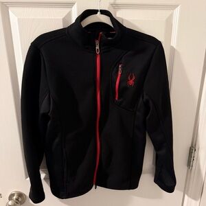 Spyder Black Jacket with Red Details